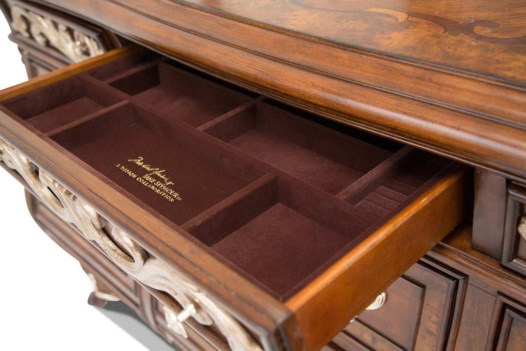 Aico Platine de Royale Dresser in Light Espresso