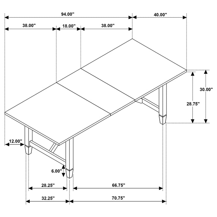 Matisse Extension Dining Table
