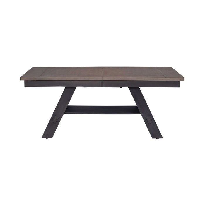 Lawson Pedestal Table in Weathered Gray 116GY-P4090