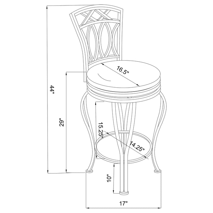 Adamsville Swivel Bar Chair