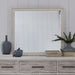 Liberty Furniture Backroads Landscape Mirror in Weathered White/Parchment Brown image