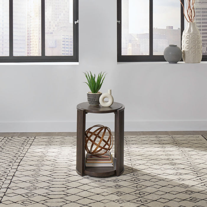 Liberty Furniture City View Chairside Table in Coffee Bean image