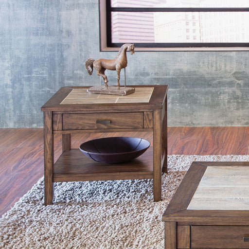 Liberty Furniture Mesa Valley End Table in Tobacco image