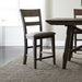 Liberty Furniture Double Bridge Splat Back Counter Chair (RTA) in Dark Chestnut (Set of 2) image