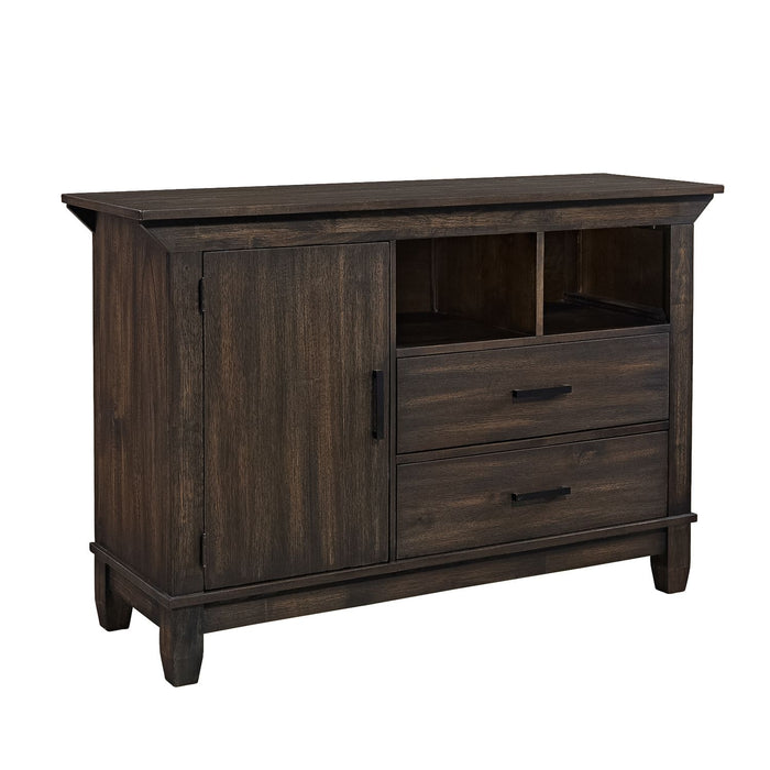 Double Bridge Sideboard in Dark Chestnut
