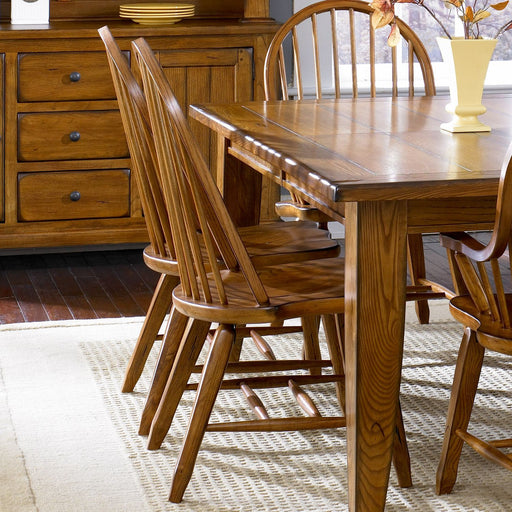 Liberty Furniture Treasures Bow Back Side Chair in Oak (Set of 2) image