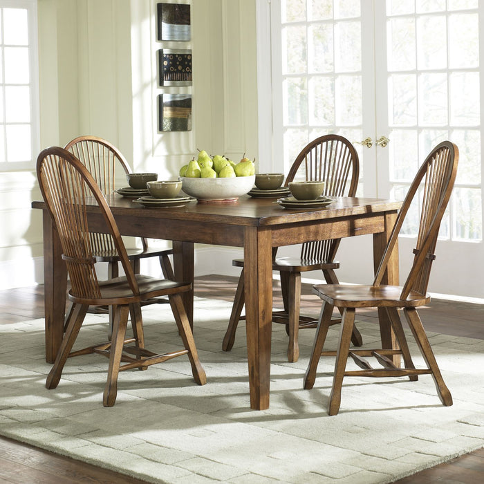 Treasures Rectangular Leg Table - Oak