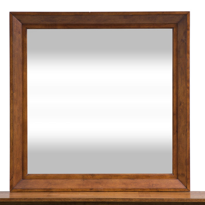 Grandpa's Cabin Mirror in Age Oak