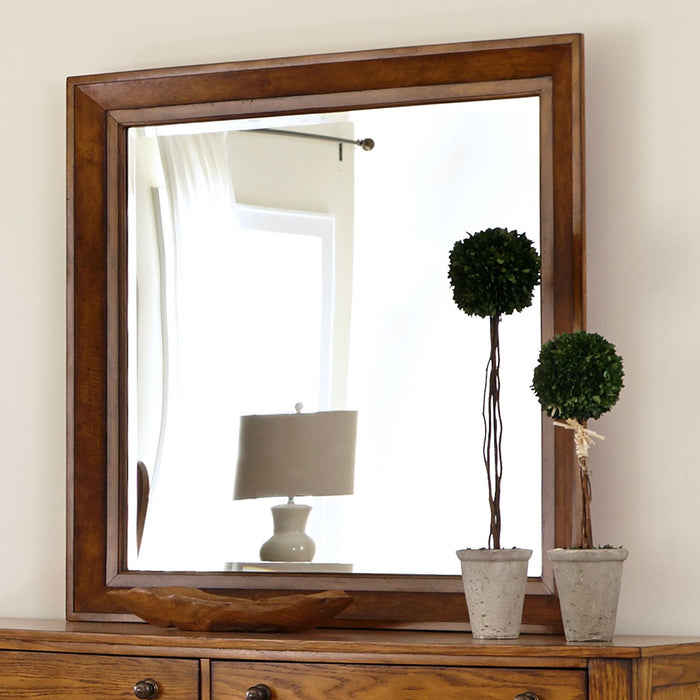 Liberty Furniture Grandpa's Cabin Mirror in Age Oak image