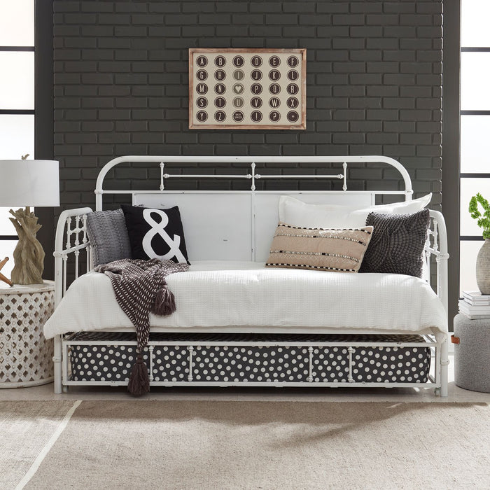 Liberty Furniture Vintage Series Twin Metal Trundle in Antique White image