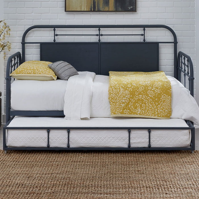 Liberty Furniture Vintage Series Twin Metal Trundle in Navy image