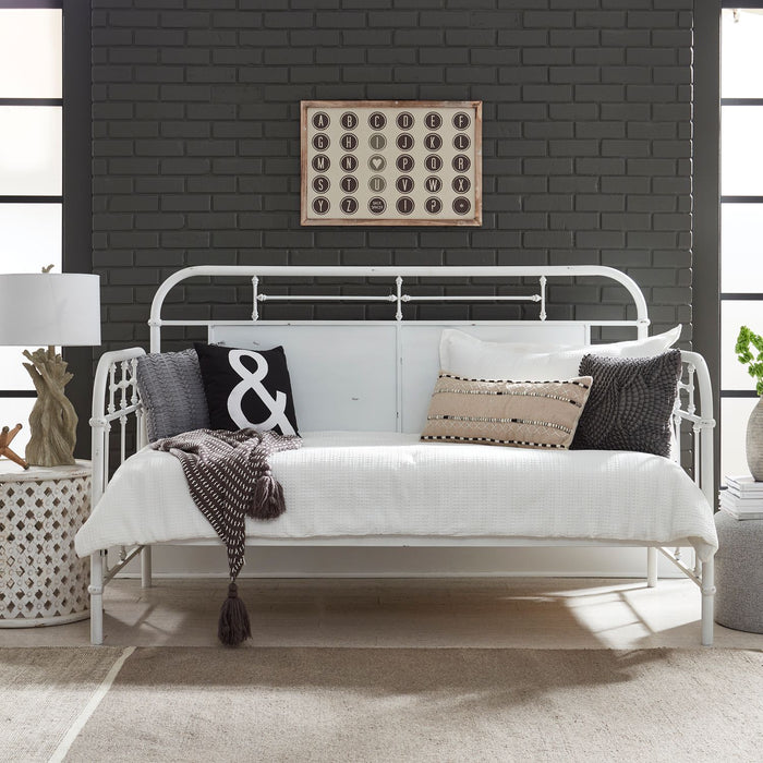 Liberty Furniture Vintage Series Twin Metal Bed in Antique White image