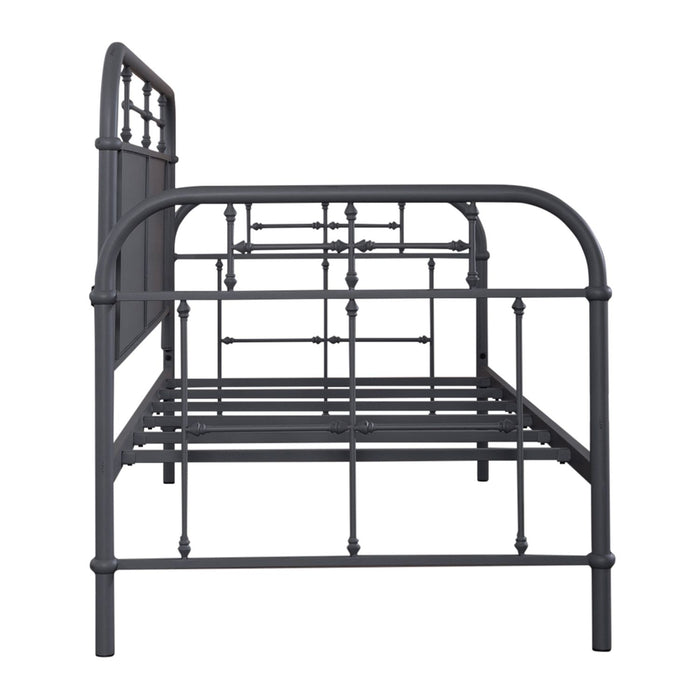Vintage Series Twin Metal Bed in Navy