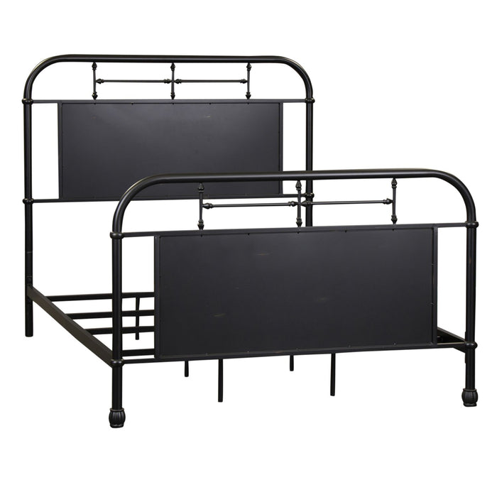 Vintage Series Full Metal Bed in Black