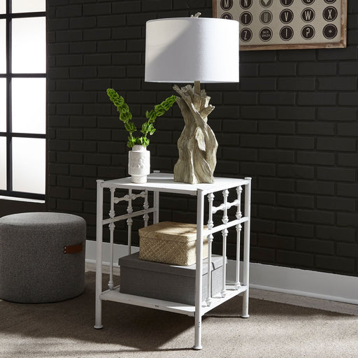 Liberty Furniture Vintage Series Open Nightstand in Antique White image