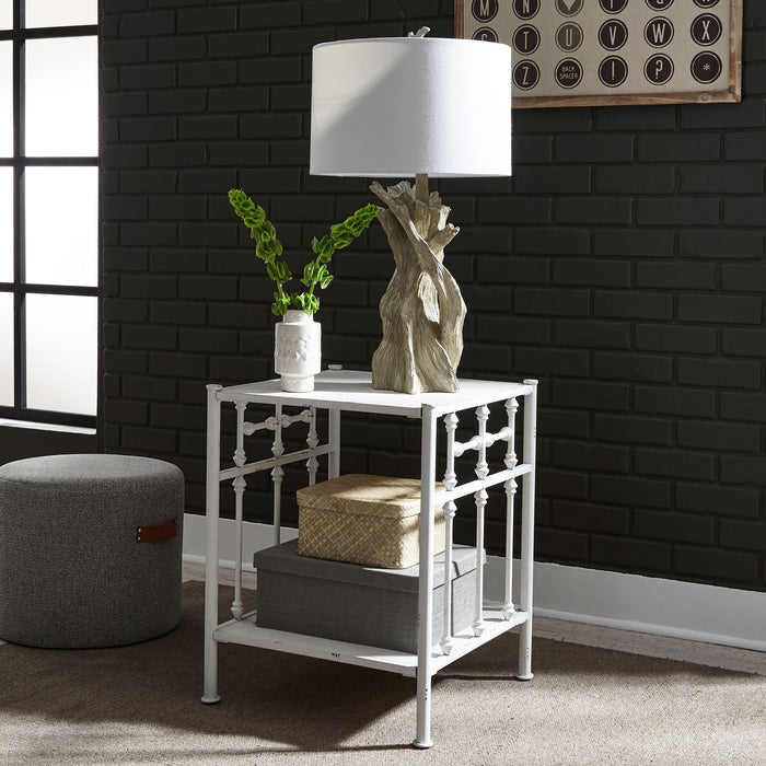 Liberty Furniture Vintage Series Open Nightstand in Antique White image