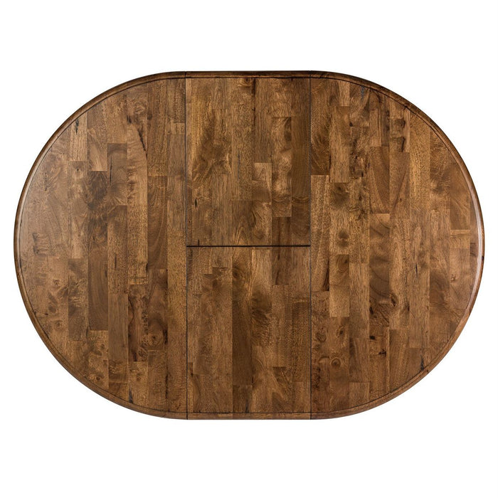 Carolina Crossing Oval Pedestal Table in Antique Honey
