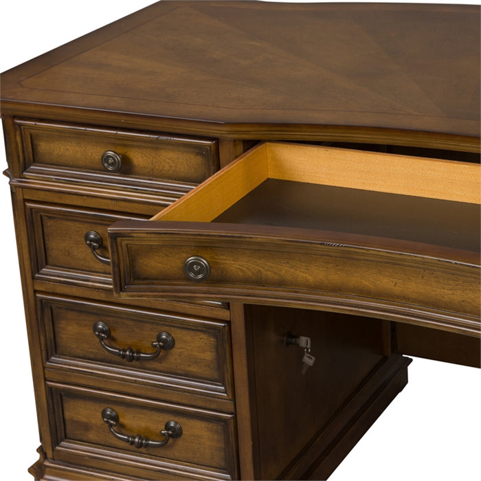 Amelia Jr Executive Desk in Antique Toffee
