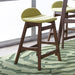 Liberty Furniture Space Saver 24" Counter Chair (Green) in Satin Walnut (Set of 2) image