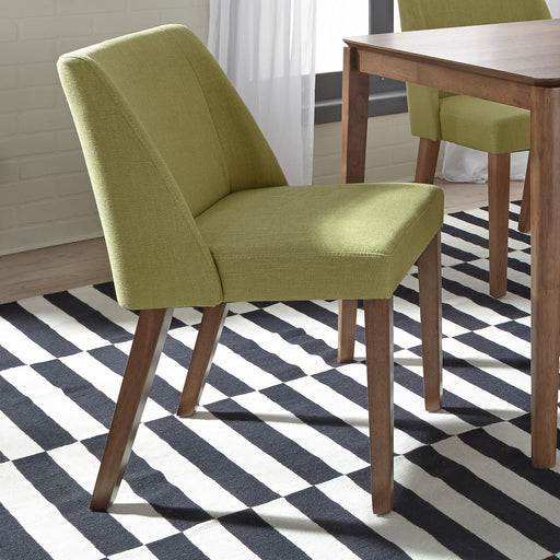 Liberty Furniture Space Saver Nido Chair (Green) in Satin Walnut (Set of 2) image