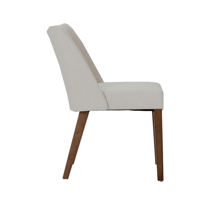 Space Saver Nido Chair (Light Tan) in Satin Walnut (Set of 2)