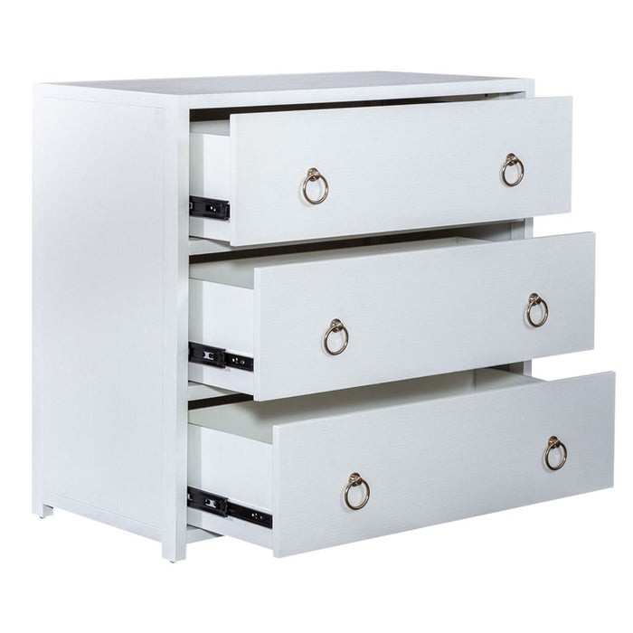 Liberty Furniture Midnight Accent Cabinet in Wire Brushed White