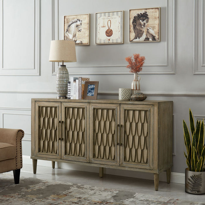 Liberty Furniture Devonshire 4 Door Accent Cabinet in Driftwood image