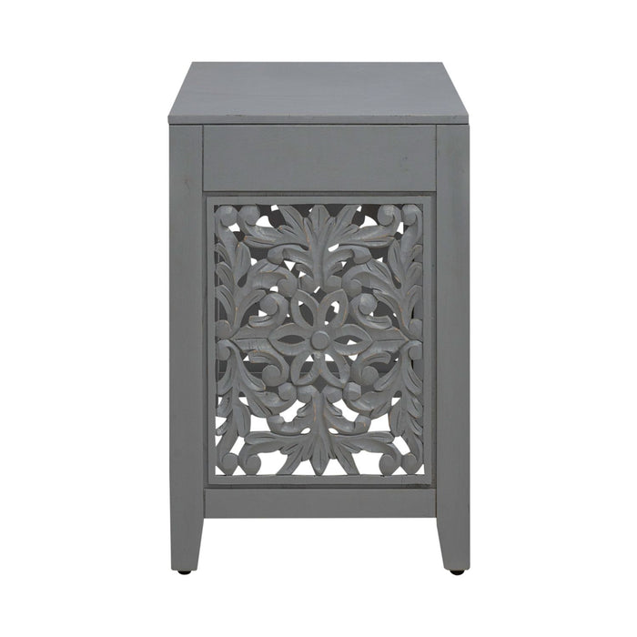 Trellis Lane Accent Writing Desk in Grey EST SHIP TIME APPX 4 WEEKS
