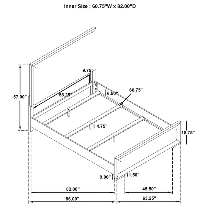 Gracemont Panel Bed