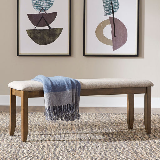 Liberty Furniture Santa Rosa II Upholstered Bench in Antique Honey image