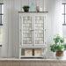 Liberty Furniture River Place Bar Cabinet in Riverstone White & Tobacco EST SHIP TIME APPX 4 WEEKS image