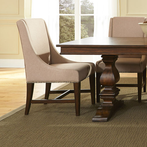 Liberty Furniture Armand Upholstered Side Chair in Antique Brownstone (Set of 2) image