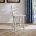 Liberty Furniture Magnolia Manor Ladderback Swivel Counter Height Chair (Set of 2) in Antique White & Weathered Bark image