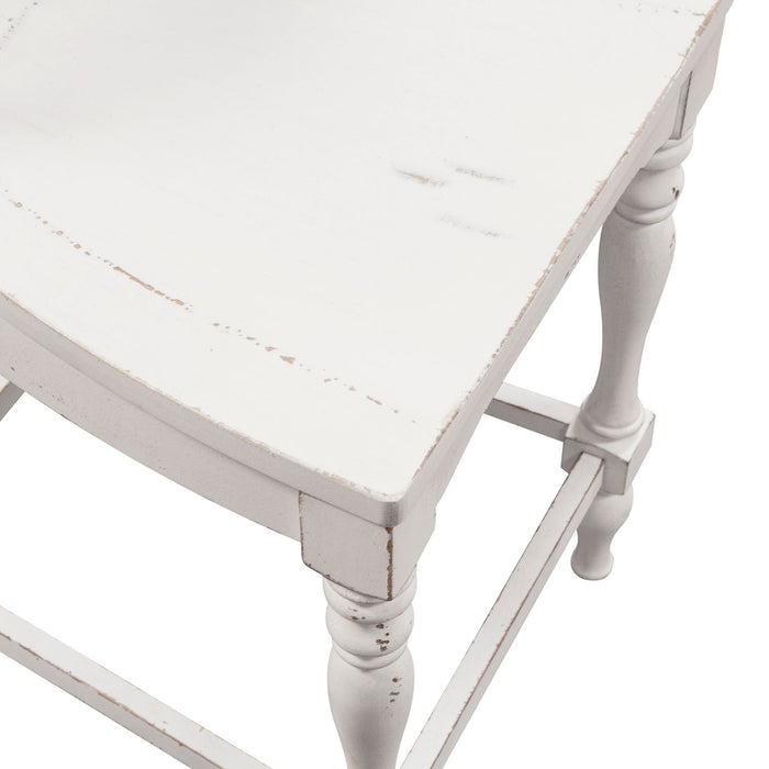 Magnolia Manor Spindle Back Counter Chair in Antique White