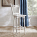 Liberty Furniture Magnolia Manor Spindle Back Swivel Bar Stool (Set of 2) in Antique White & Weathered Bark image