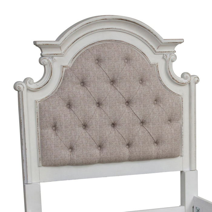 Magnolia Manor Twin Upholstered Bed in Antique White