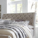 Liberty Magnolia Manor King Upholstered Sleigh Bed in Antique White image