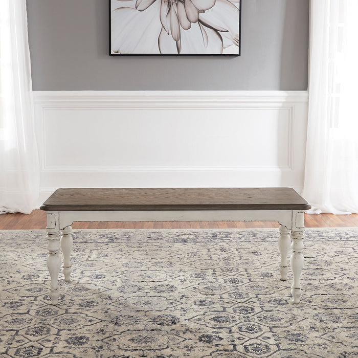 Liberty Furniture Magnolia Manor Dining Bench (RTA) in Antique White image
