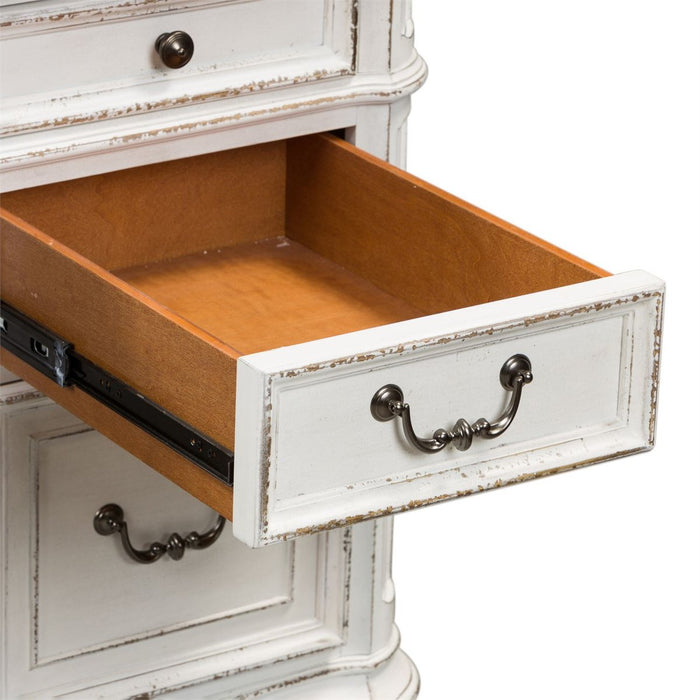 Magnolia Manor Jr Executive Desk in Antique White 244-HOJ-DSK