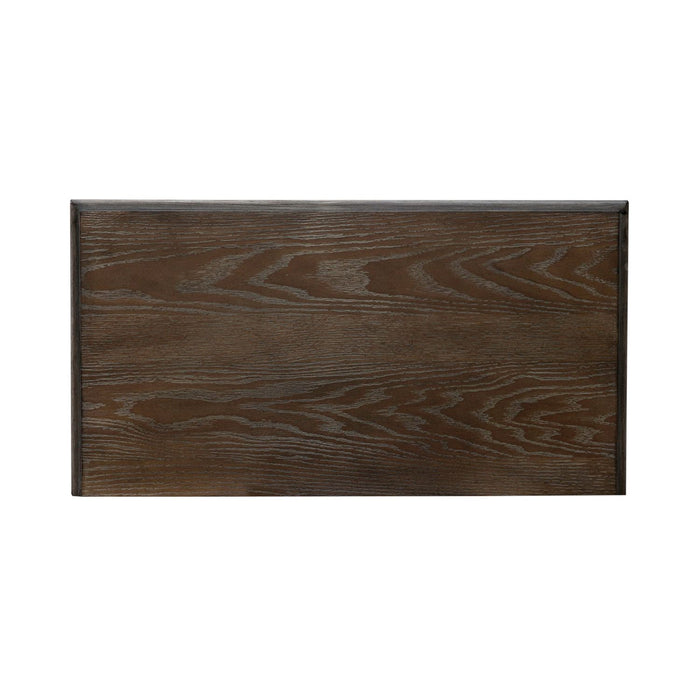 Magnolia Manor Pet Feeder Cabinet in Antique White & Weathered Bark EST SHIP TIME APPX 4 WEEKS