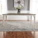Liberty Furniture Magnolia Manor Leg Table in Antique White Base w/ Weathered Bark Tops image