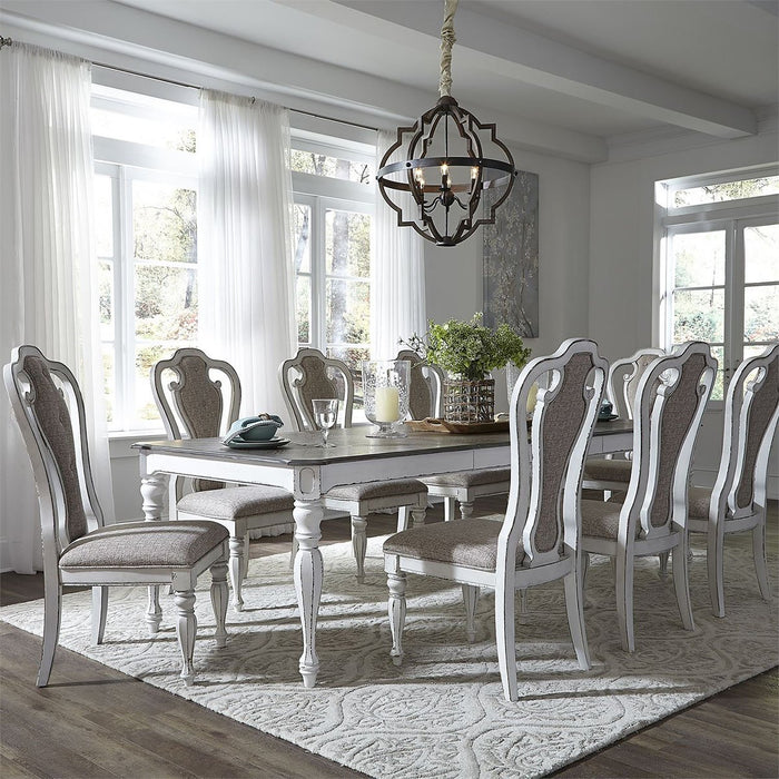 Liberty Furniture Magnolia Manor Rectangular Leg Table in Antique White
