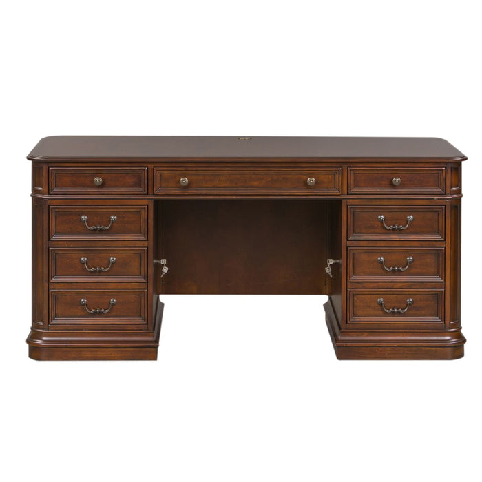 Brayton Manor Jr Executive Desk in Cognac