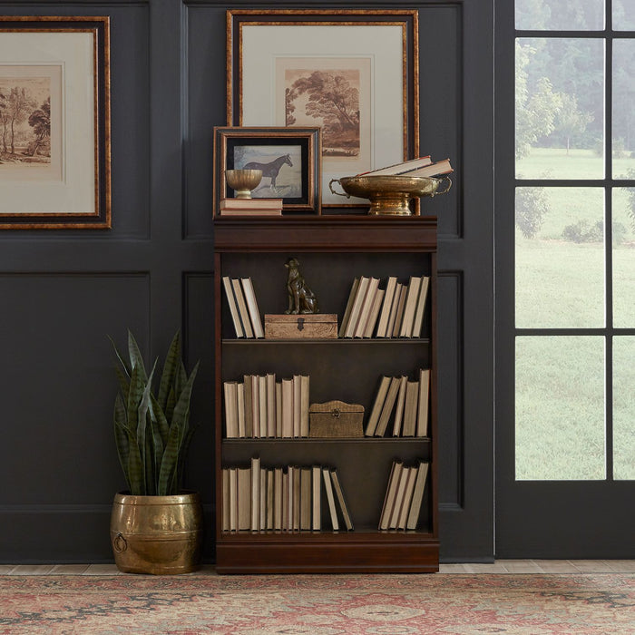 Liberty Furniture Brayton Manor Jr Executive 48 Inch Bookcase (RTA) in Cognac image