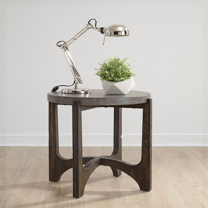 Liberty Furniture Cascade End Table in Wire Brush Rustic Brown image