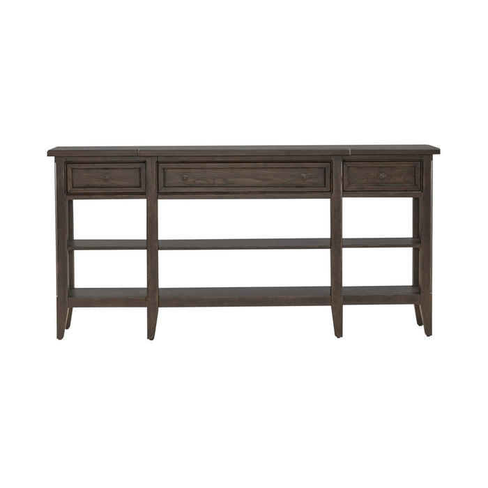 Paradise Valley Hall Console Table in Saddle Brown EST SHIP TIME APPX 4 WEEKS