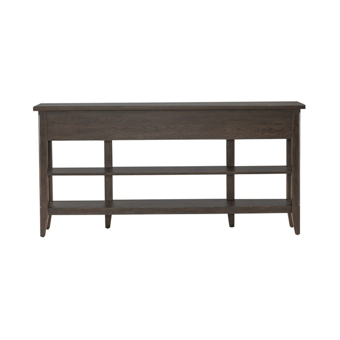 Paradise Valley Hall Console Table in Saddle Brown EST SHIP TIME APPX 4 WEEKS