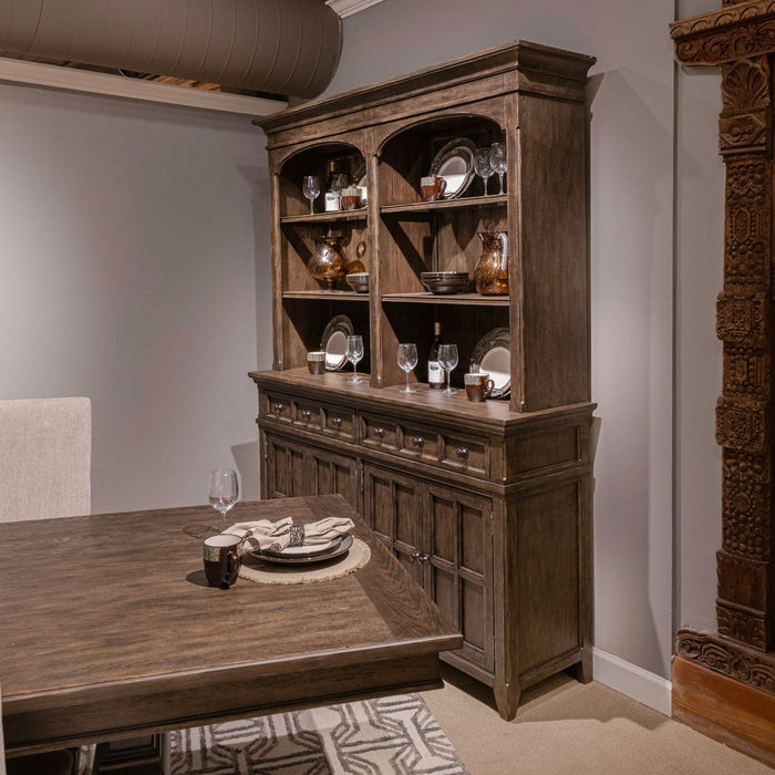 Liberty Furniture Paradise Valley Buffet in Saddle Brown