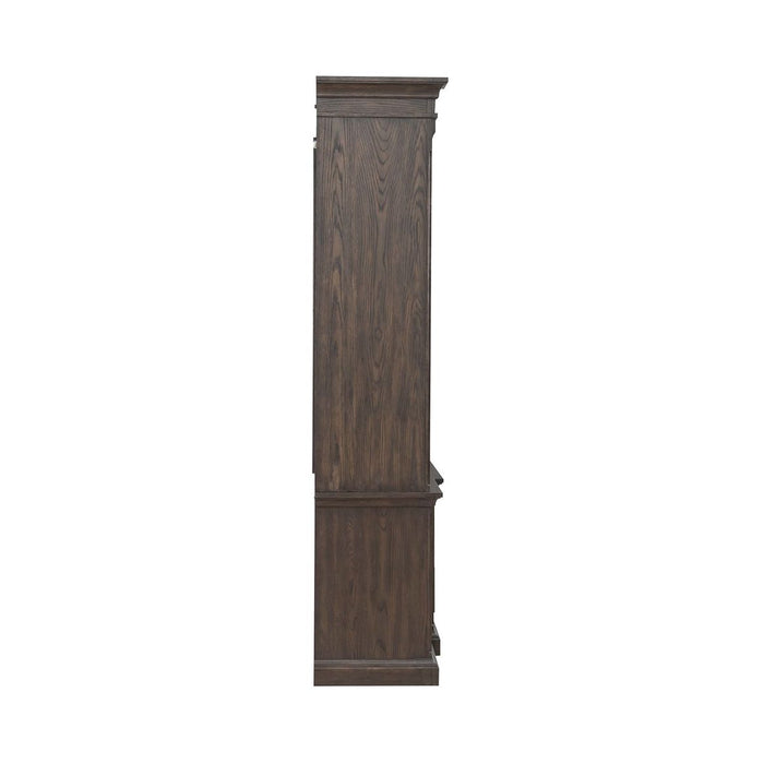 Liberty Furniture Paradise Valley Entertainment Center in Saddle Brown