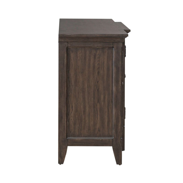 Paradise Valley 76 Inch TV Console in Saddle Brown